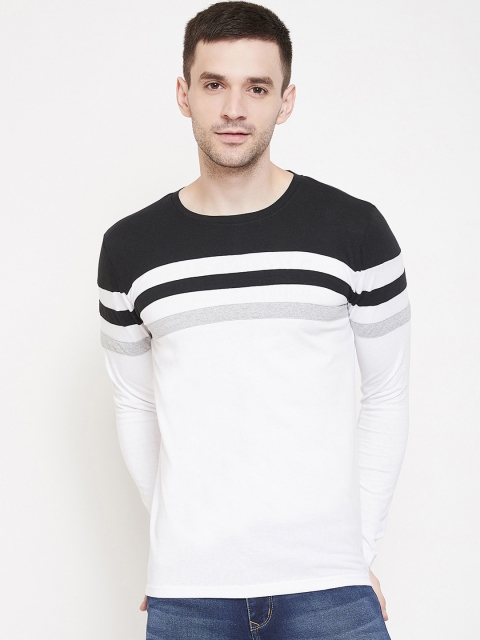 

GRITSTONES Men Black Colourblocked Round Neck T-shirt