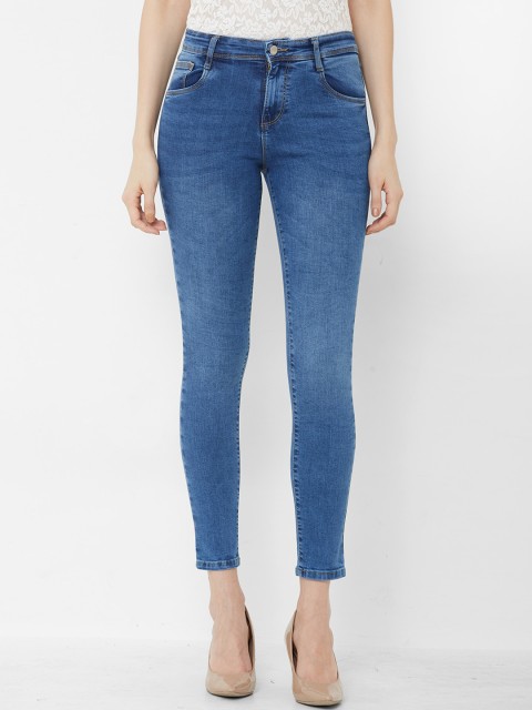 

Kraus Jeans Women Blue Skinny Fit High-Rise Clean Look Stretchable Jeans