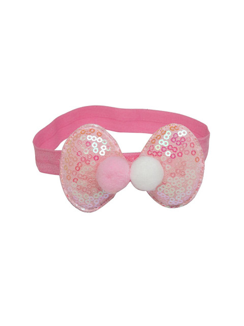 

Stoln Pink Embellished Bow Hairband