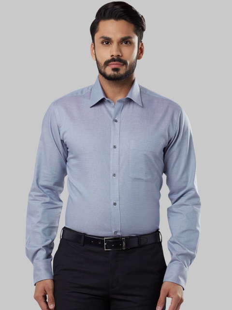 

Raymond Men Grey Slim Fit Self Design Formal Shirt