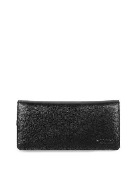 

Metro Black Solid Purse Leather Clutch