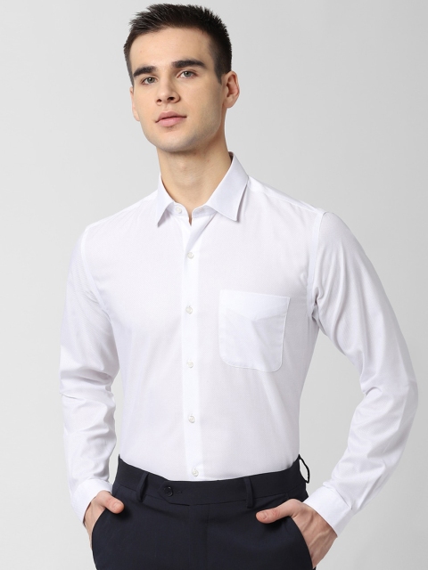 

Peter England Men White Regular Fit Solid Formal Shirt