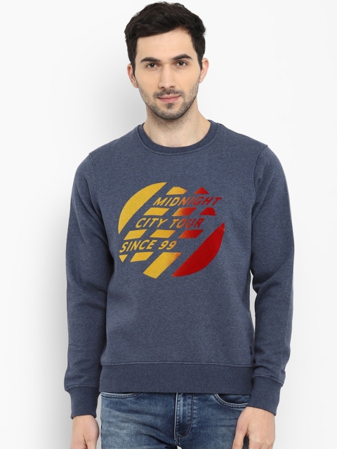 

Parx Men Blue Printed Sweatshirt