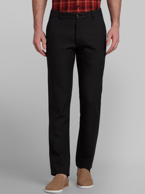 

Parx Men Black Tapered Fit Solid Regular Trousers