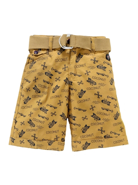 

Noddy Boys Khaki Printed Regular Fit Regular Shorts