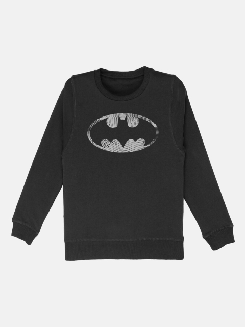 

Kids Ville Boys Black Batman Printed Sweatshirt