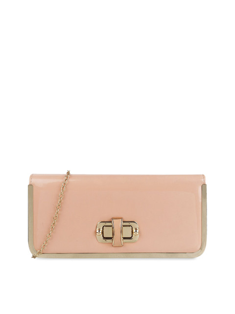 

Metro Pink Solid Purse Leather Clutch