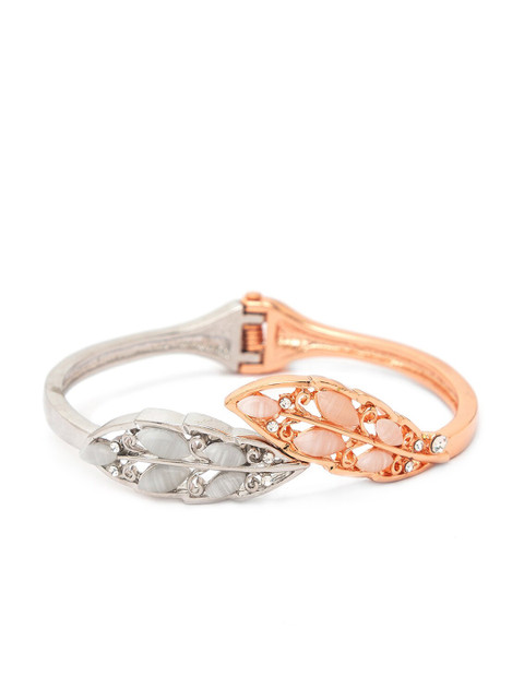 

Globus Rose Gold Silver-Plated Cuff Bracelet