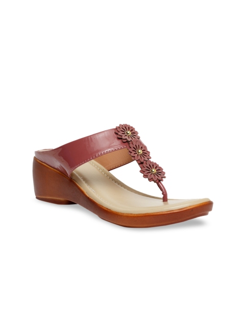 

Butterflies Women Burgundy Solid Wedges