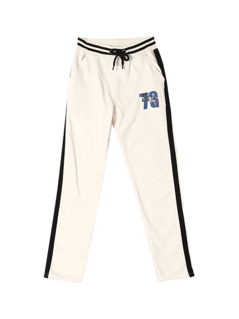 

Cherokee Boys Off White Solid Track Pants