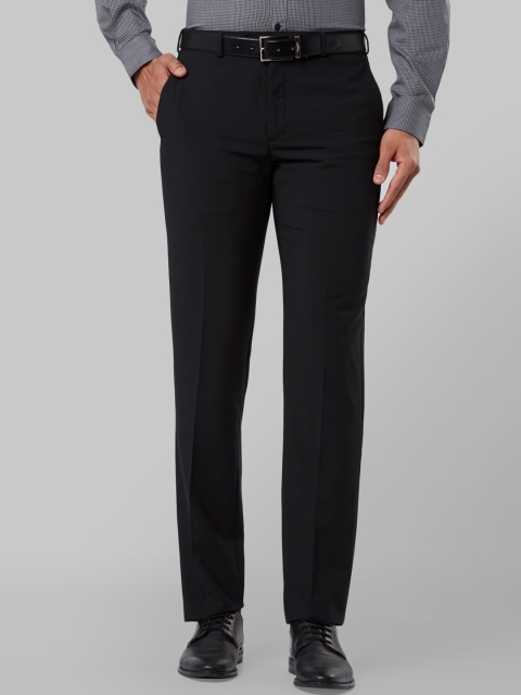 

Raymond Men Black Regular Fit Solid Formal Trousers