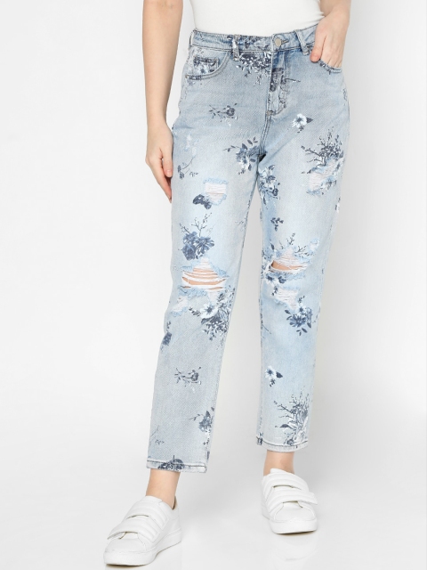 

Deal Jeans Women Blue Regular Fit High-Rise Slash Knee Jeans