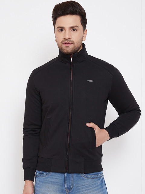 

Spirit Men Black Solid Sweatshirt