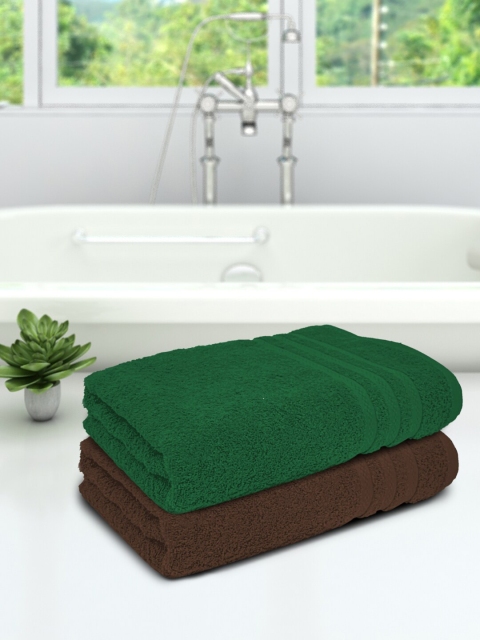 

Athom Trendz Cotton Plain Bath Towel 450 GSM 75x150 cm Pack of 2, Multi