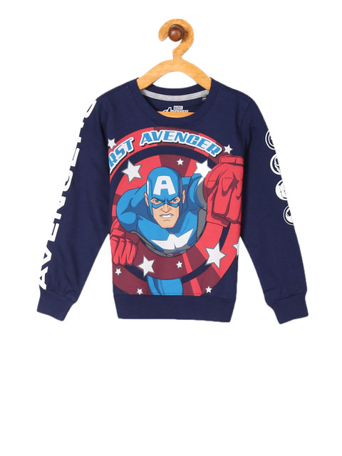 

Colt Boys Navy Blue & Red Printed Sweatshirt