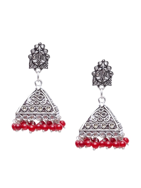 

Stoln Girls Silver-Toned Classic Jhumkas