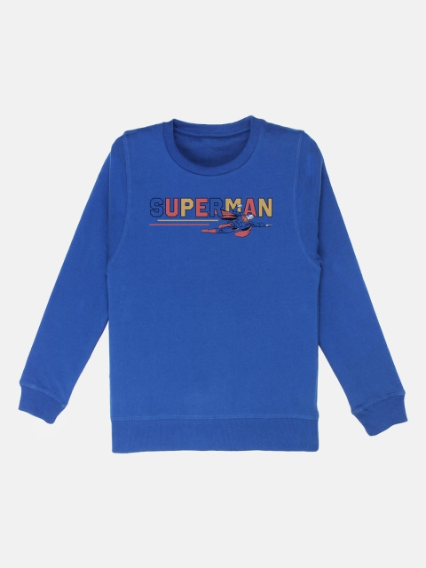 

Kids Ville Boys Blue Superman Printed Sweatshirt