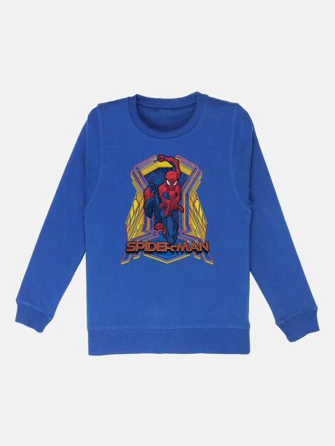 

Kids Ville Boys Blue Spiderman Printed Sweatshirt