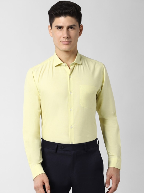 

Peter England Men Yellow Slim Fit Solid Formal Shirt