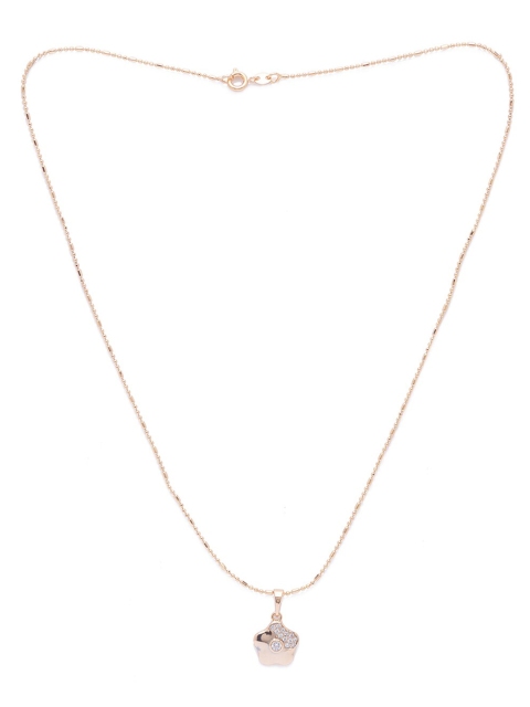 

Globus Women Gold-Plated Cubic Zirconia Necklace