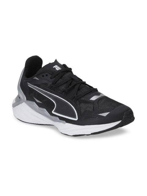 

Puma Unisex Kids Black Mesh Running Shoes