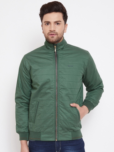 

Spirit Men Green Solid Windcheater Bomber