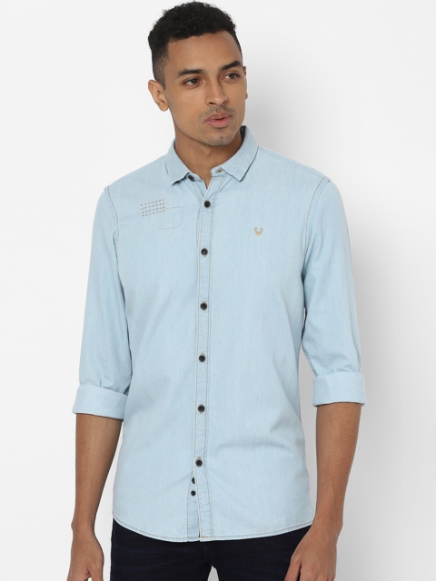 

Allen Solly Sport Men Blue Regular Fit Solid Casual Shirt