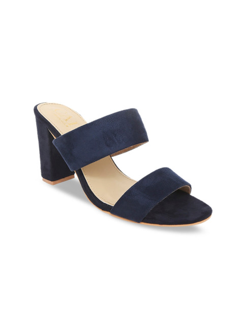 

CAI Women Blue Solid Block Heels