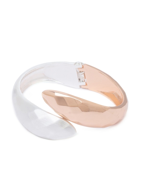 

Globus Rose Gold-Toned & Silver-Plated Cuff Bracelet