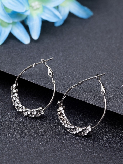

Stoln Silver-Plated Circular Hoop Earrings