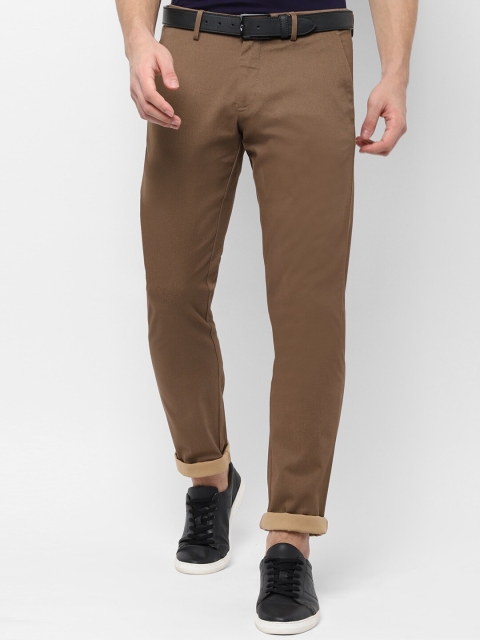 

Allen Solly Men Brown Slim Fit Solid Regular Trousers