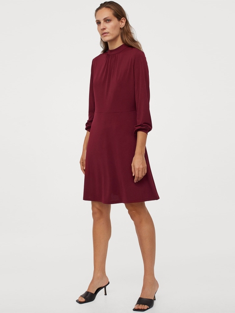 

H&M Women Red Solid Jersey Dress