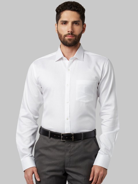 

Park Avenue Men White Slim Fit Solid Formal Shirt