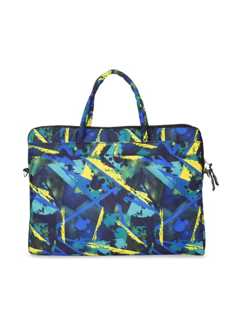 

Indiamigo Unisex Blue & Yellow 15Inch Printed Laptop Sleeve