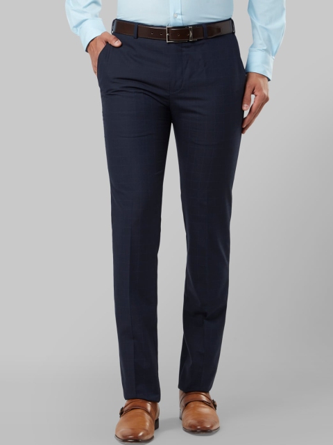 

Raymond Men Navy Blue Slim Fit Solid Formal Trousers