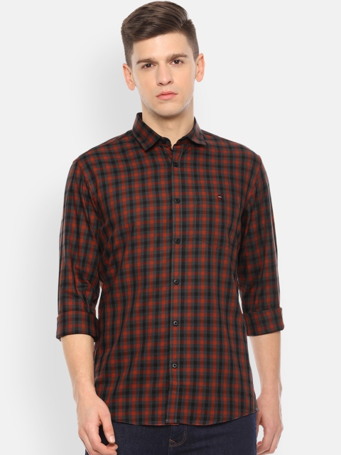 

Louis Philippe Jeans Men Multicoloured Slim Fit Checked Casual Shirt, Multi
