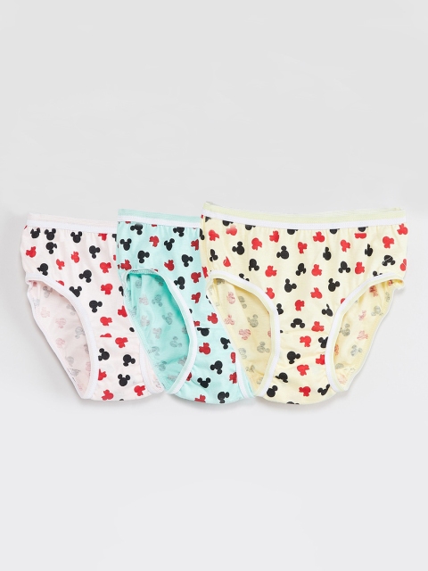 

max Girls Pack Of 3 Assorted Basic Briefs W18CIN06MULTI