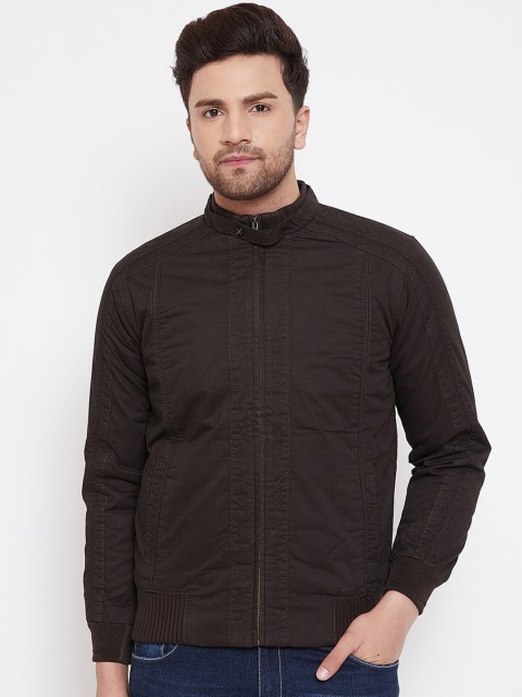 

Spirit Men Coffee Brown Solid Windcheater Bomber
