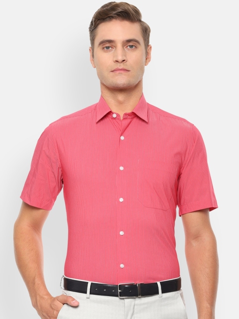

Louis Philippe Men Pink Slim Fit Solid Formal Shirt