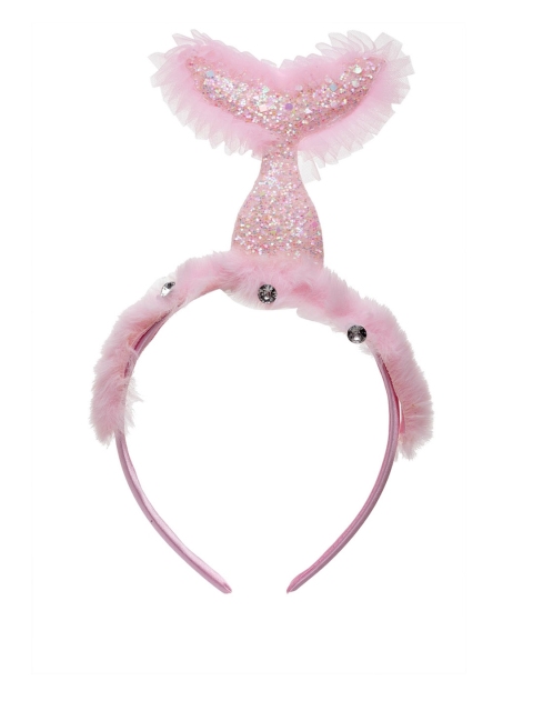 

Stoln Girls Pink & Silver-Toned Embellished Hairband
