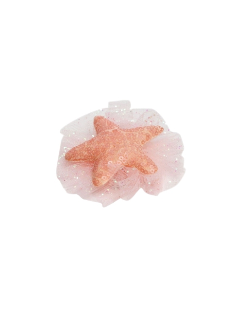 

Stoln Girls Peach-Coloured Embellished Alligator Hair Clip
