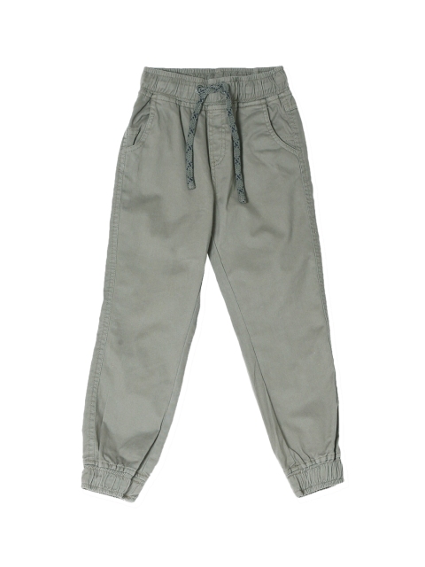 

Cherokee Boys Grey Solid Joggers