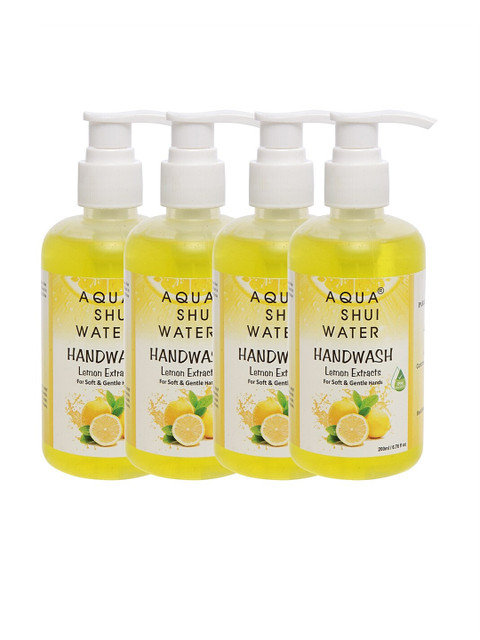 

Aqua Shui Water Pack of 4 Handwash, Yellow