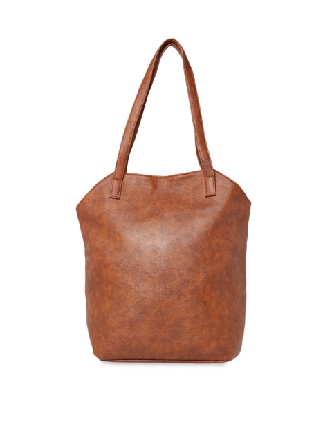 

Tarusa Brown Solid Tote Bag