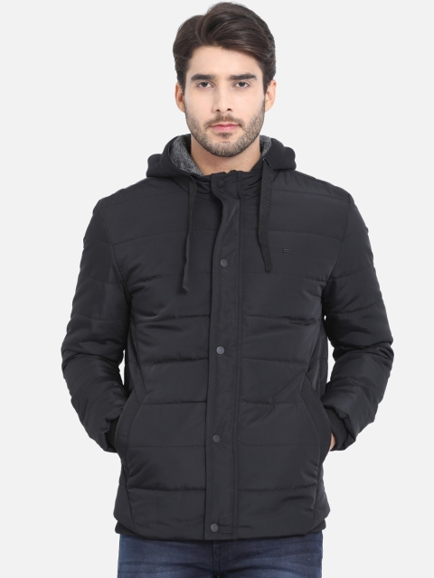 

t-base Men Black Solid Lightweight Padded Jacket