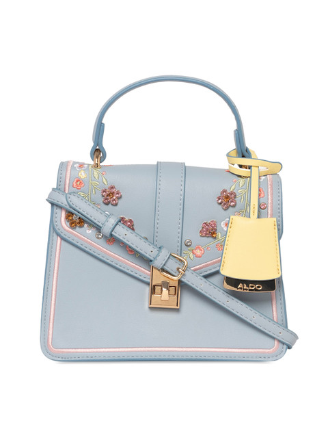 

ALDO Blue Embellished Satchel