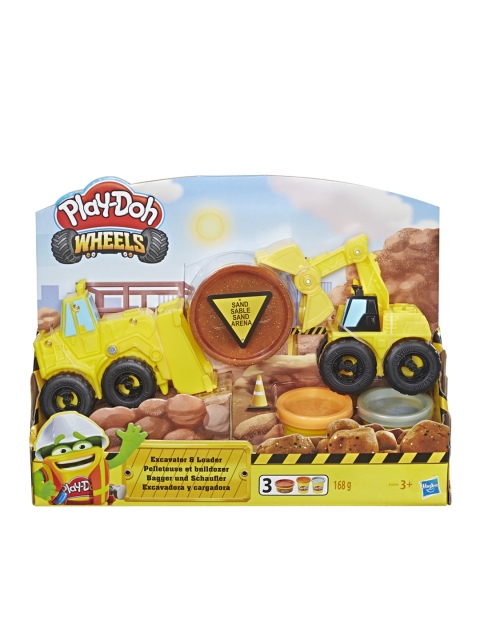 

Playdoh Boys Yellow & Brown Excavator & Loader