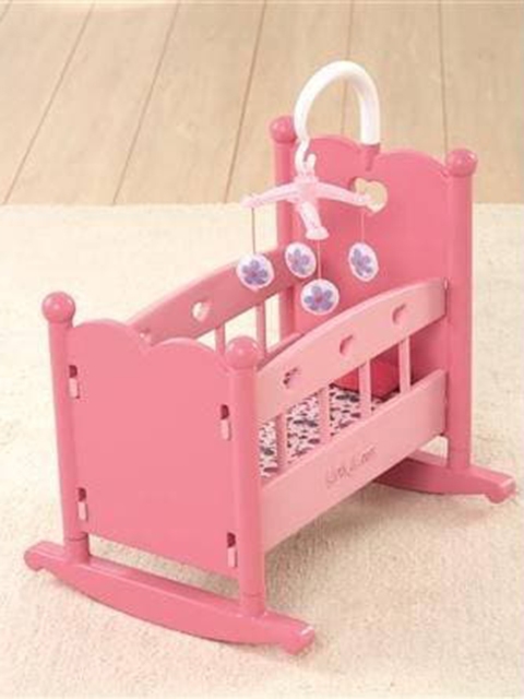 

You & Me By ToysRus Kids Pink Doll Rocking Cradle