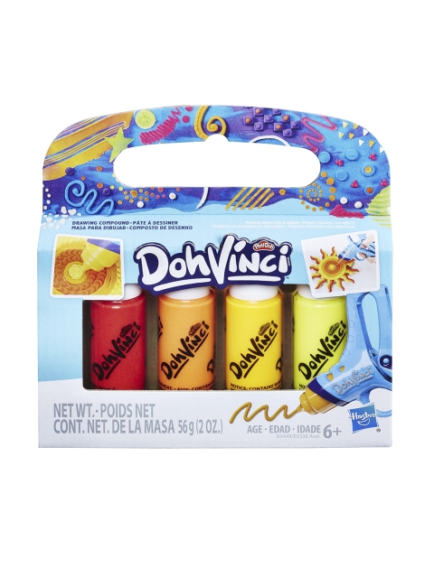 

Playdoh Kids Set Of 4 Multicoloured Drawing Compound, Multi