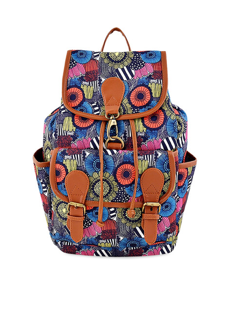 

Lychee bags Women Multicoloured Printed Backpack, Multi